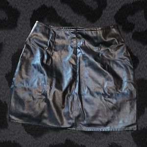 Fashion Nova Faux Leather Miniskirt